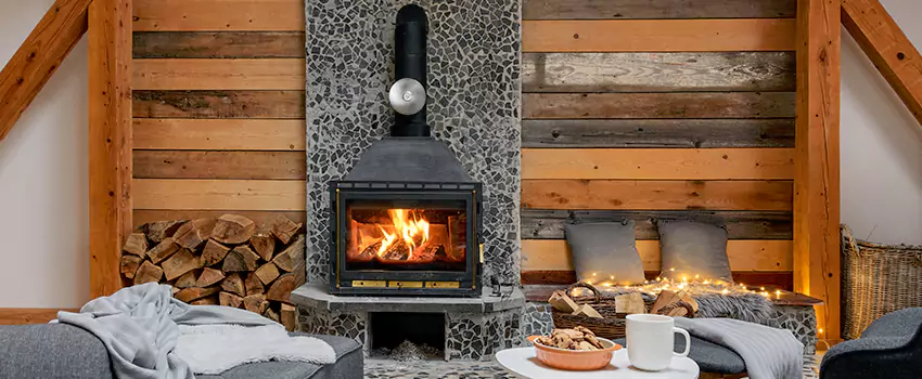 Thelin Hearth Products Direct Vent Gas Stove Fireplace Inspection in Seymour, Indiana